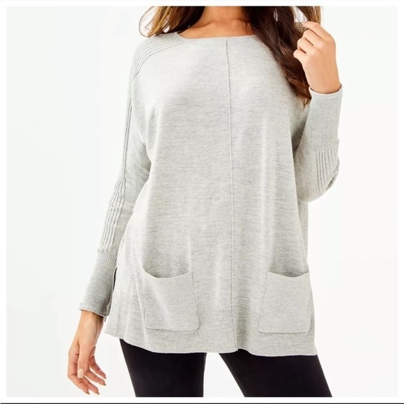 LILLY PULITZER Joselyn Coolmax
Sweater Spaceeye Grey Pullover Sz XXS - Picture 1 of 10